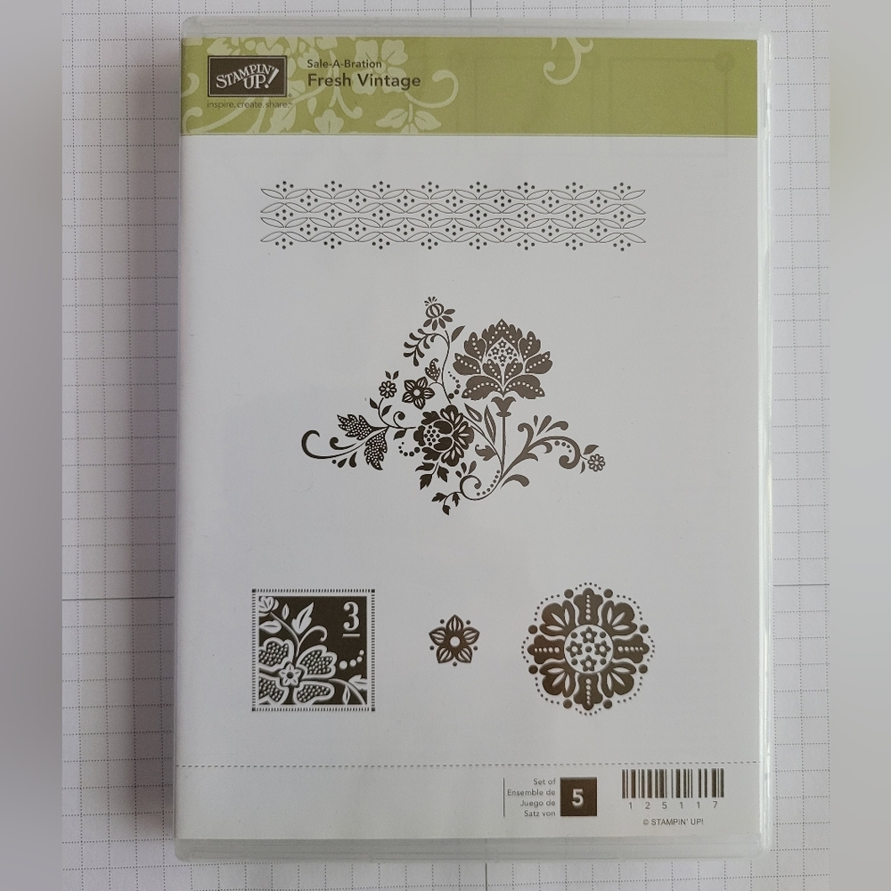 🔖(3 For $20) Stampin' Up! - Fresh Vintage - LIKE NEW